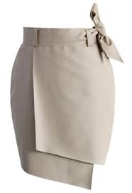 beige pencil skirt